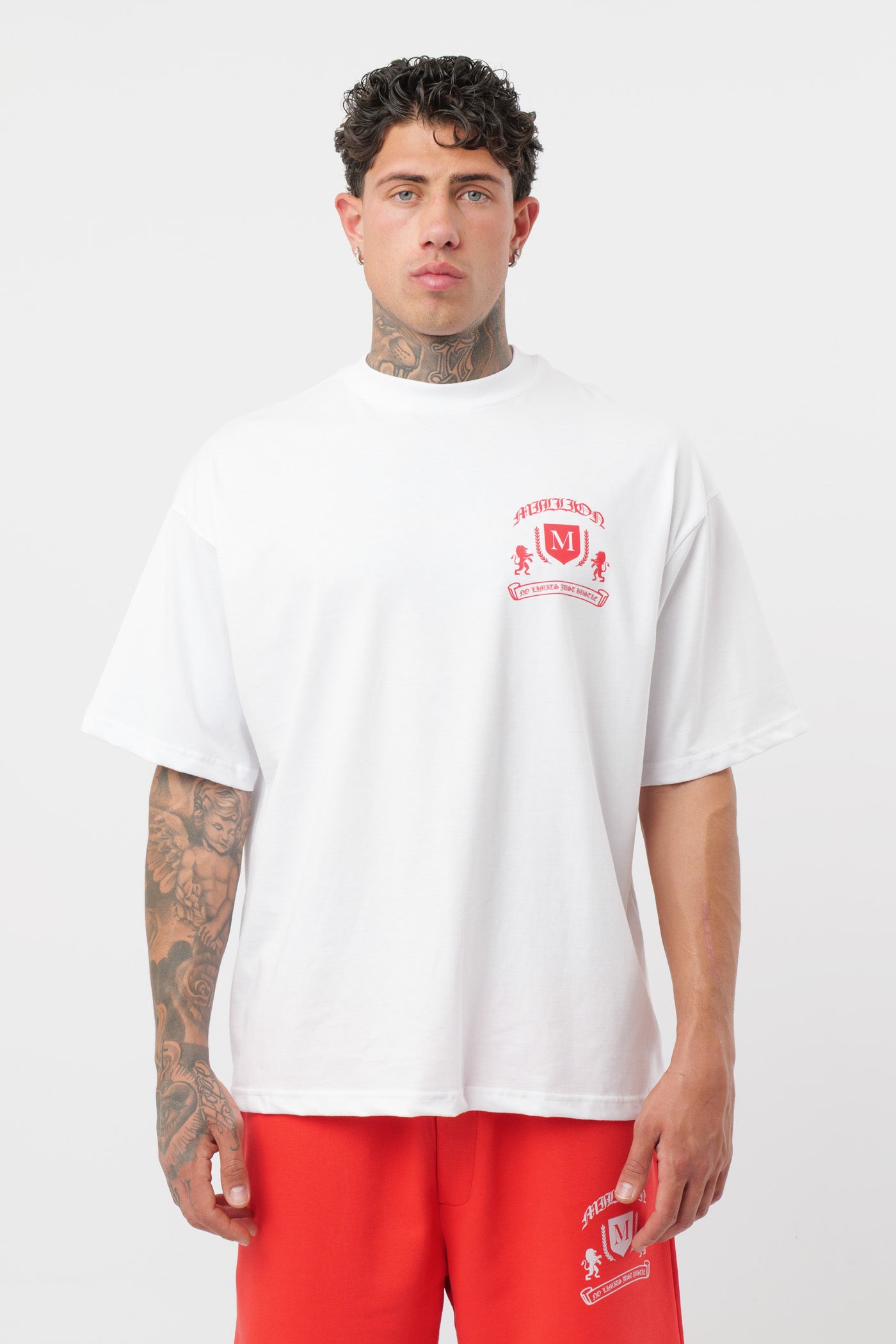 T-Shirt Monarch Bianca Red