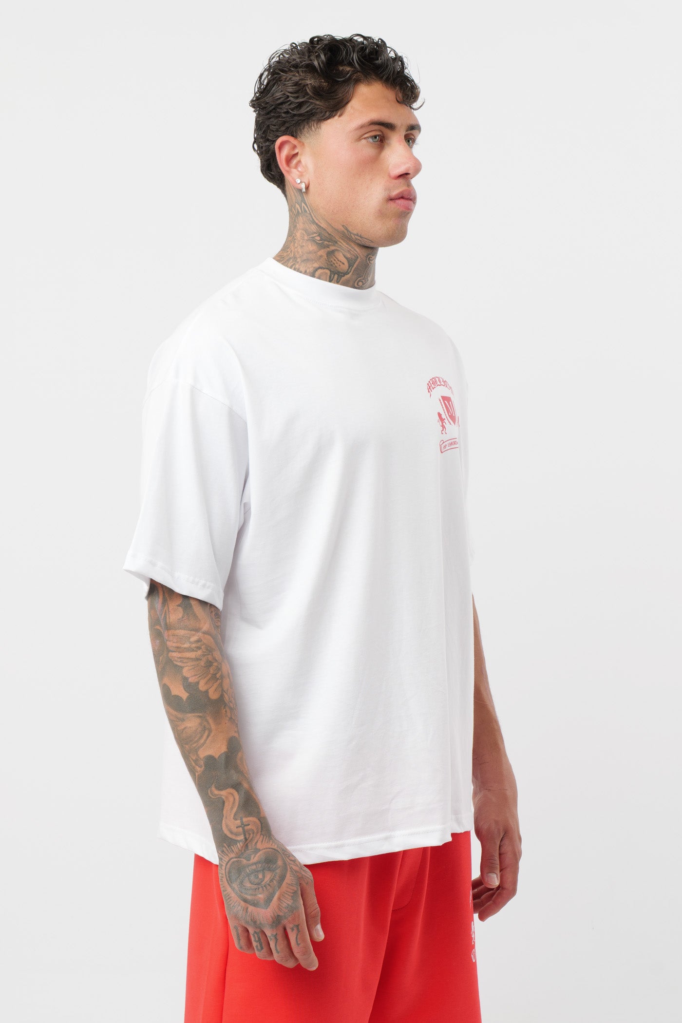 T-Shirt Monarch Bianca Red