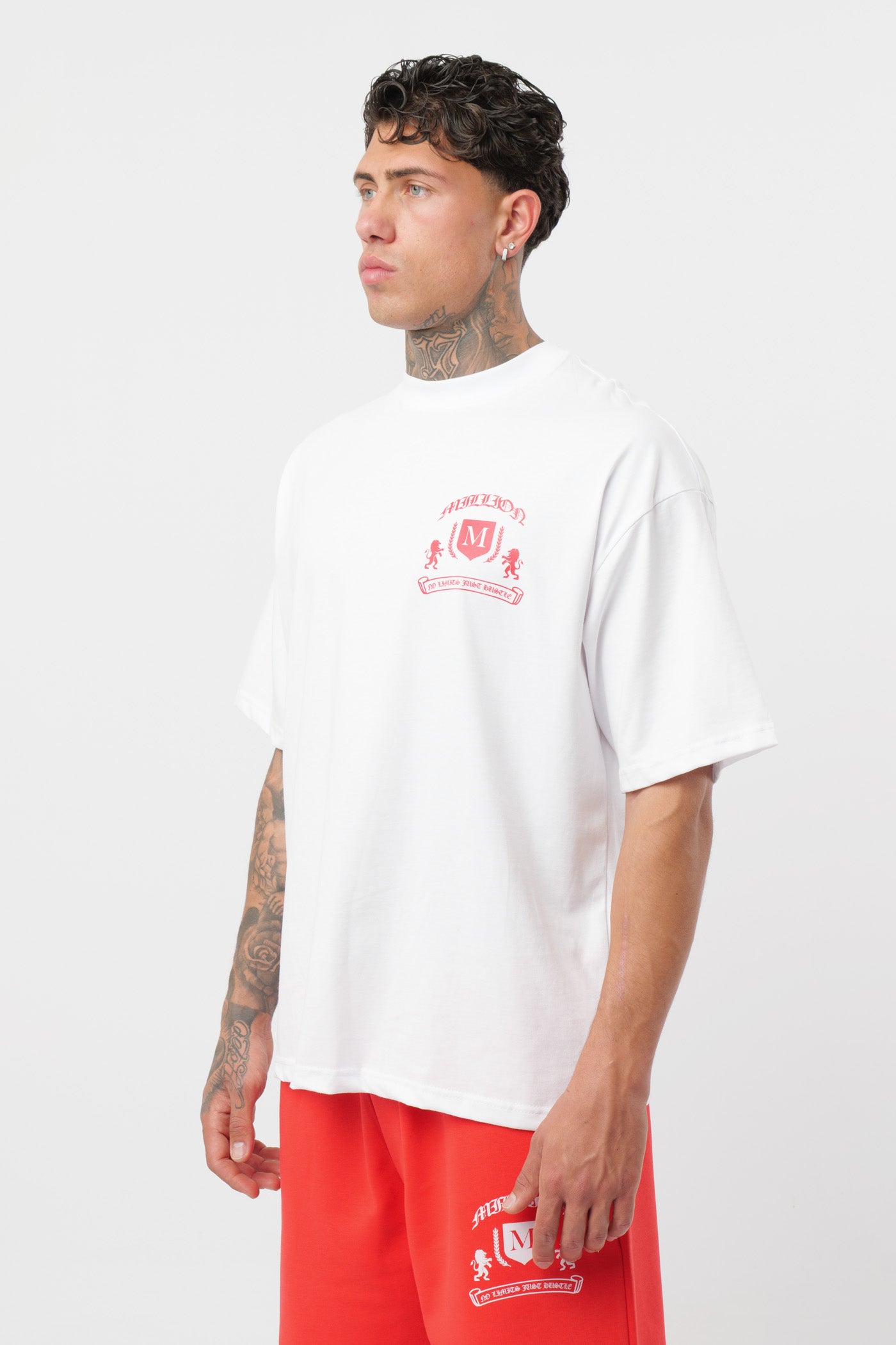 T-Shirt Monarch Bianca Red