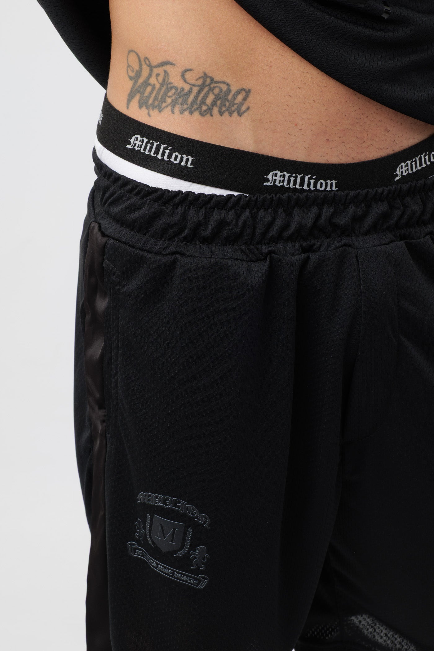 T-shirt Noir avec Logo Noir