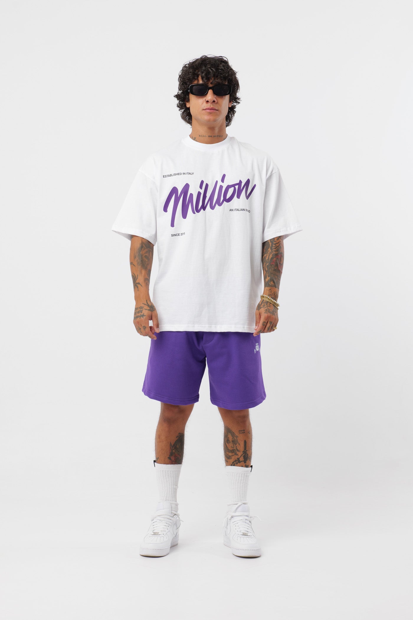 T-Shirt BabyViolet Bianco