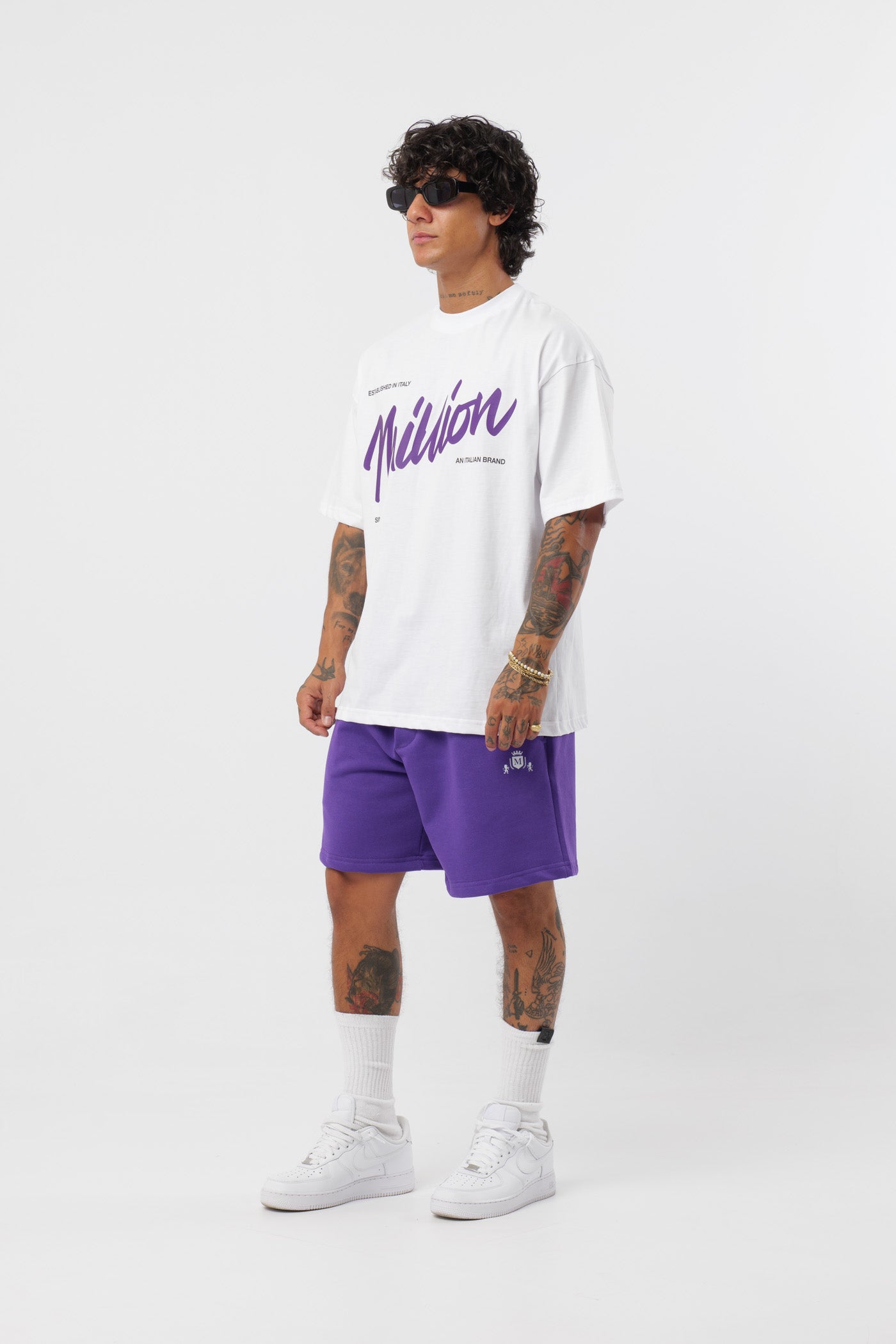 T-Shirt BabyViolet Bianco