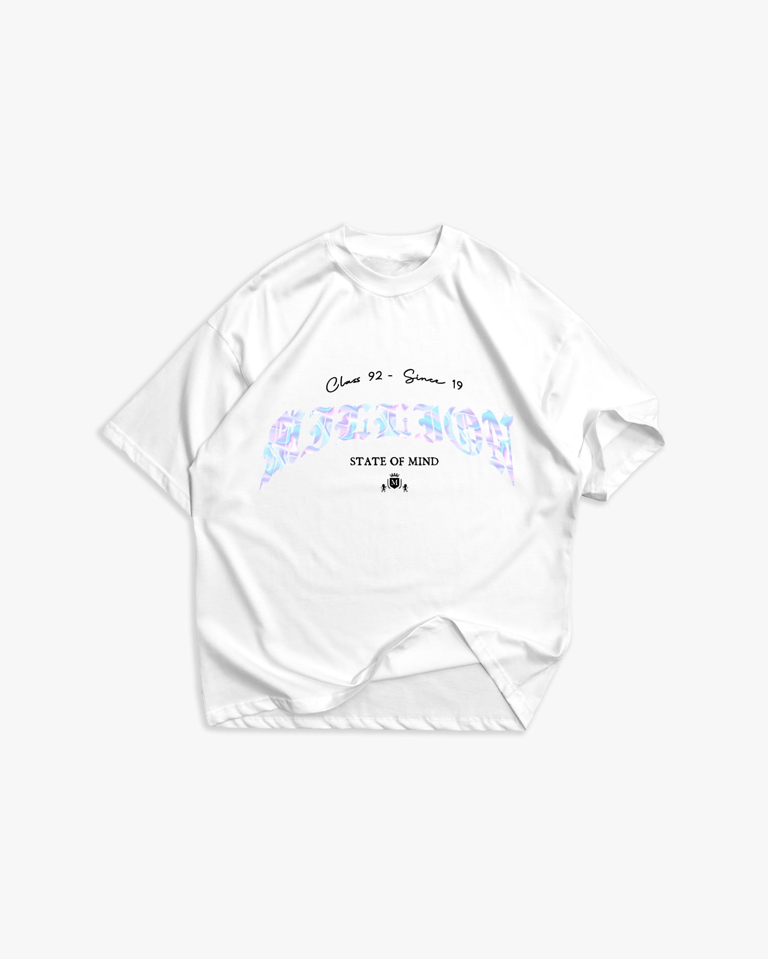 T-shirt blanche holographique