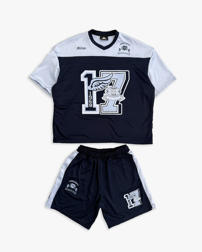 T-shirt Noir avec Logo Noir