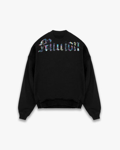 Crewneck Crystal Cortar Nera