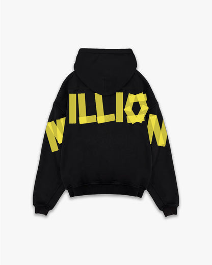 Hoodie Yellow Lonely Noir