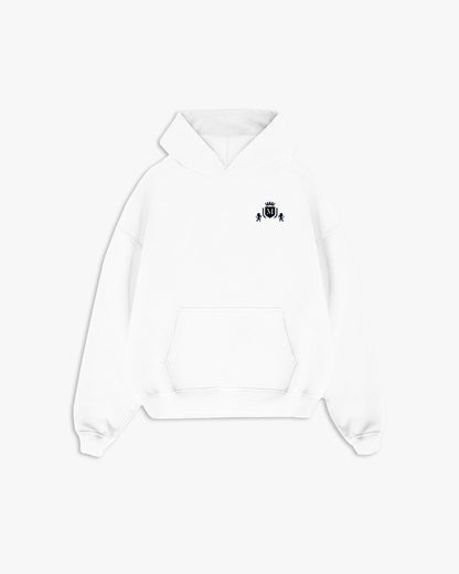 Hoodie Blanc Cropped Logo