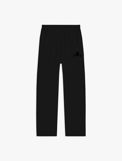 Pantalone Wide Nero con Logo Nero