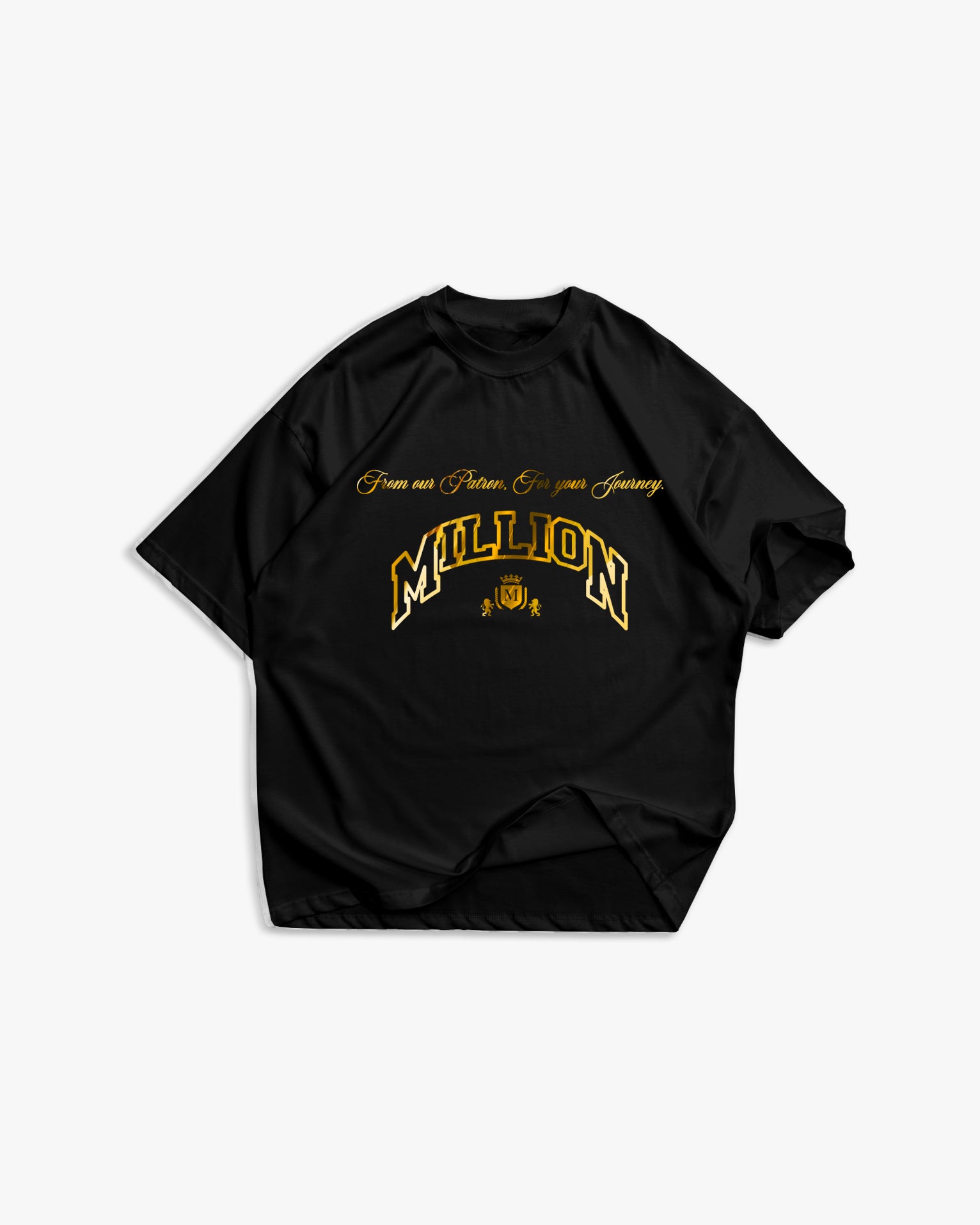 T-Shirt Nera Gold Patron