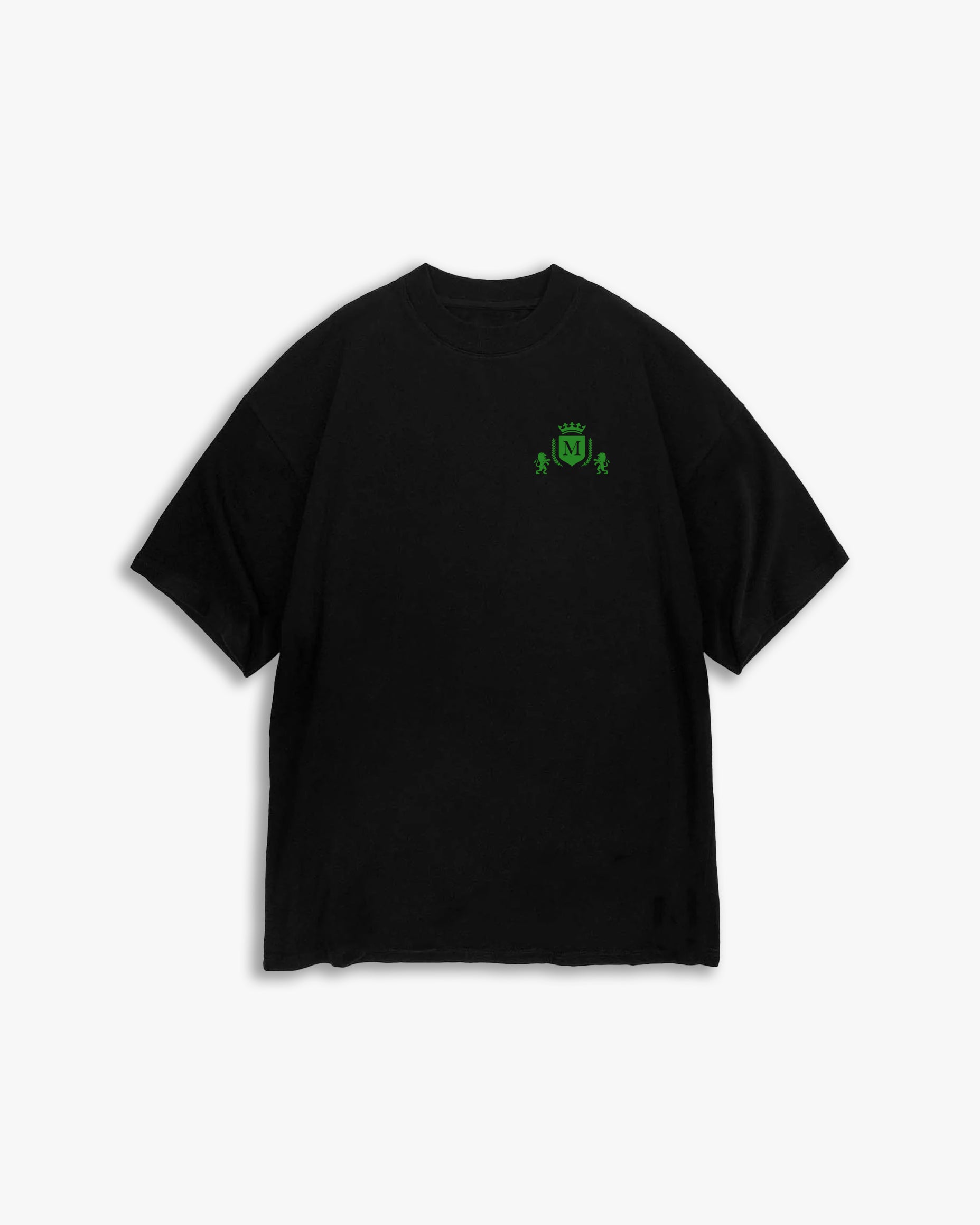 T-Shirt Logo Nera Verde