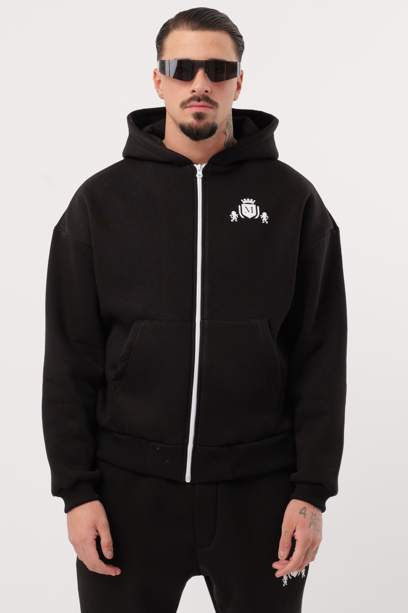 Survêtement Logo Zip Noir