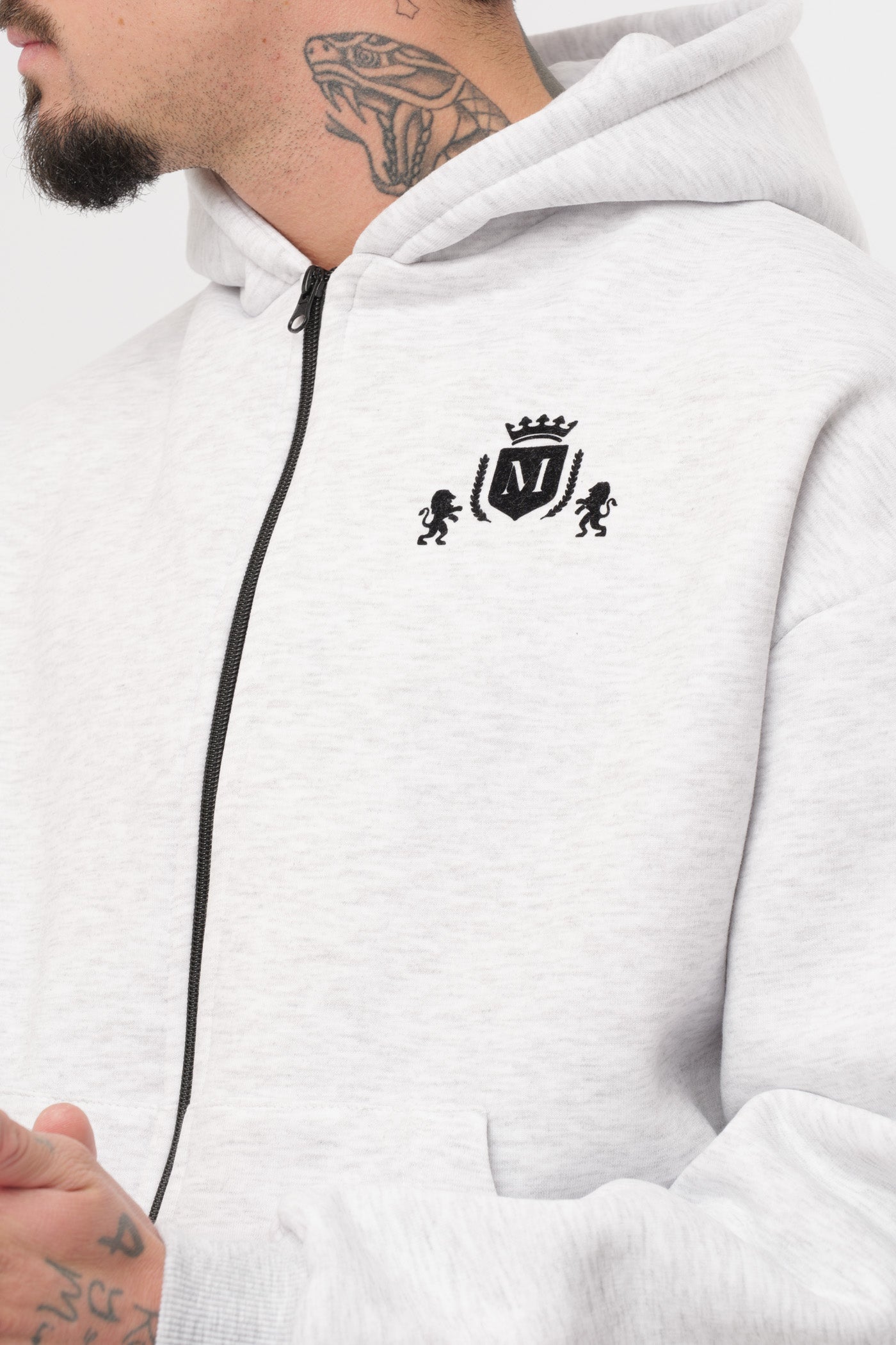 Ensemble Logo Zip Gris