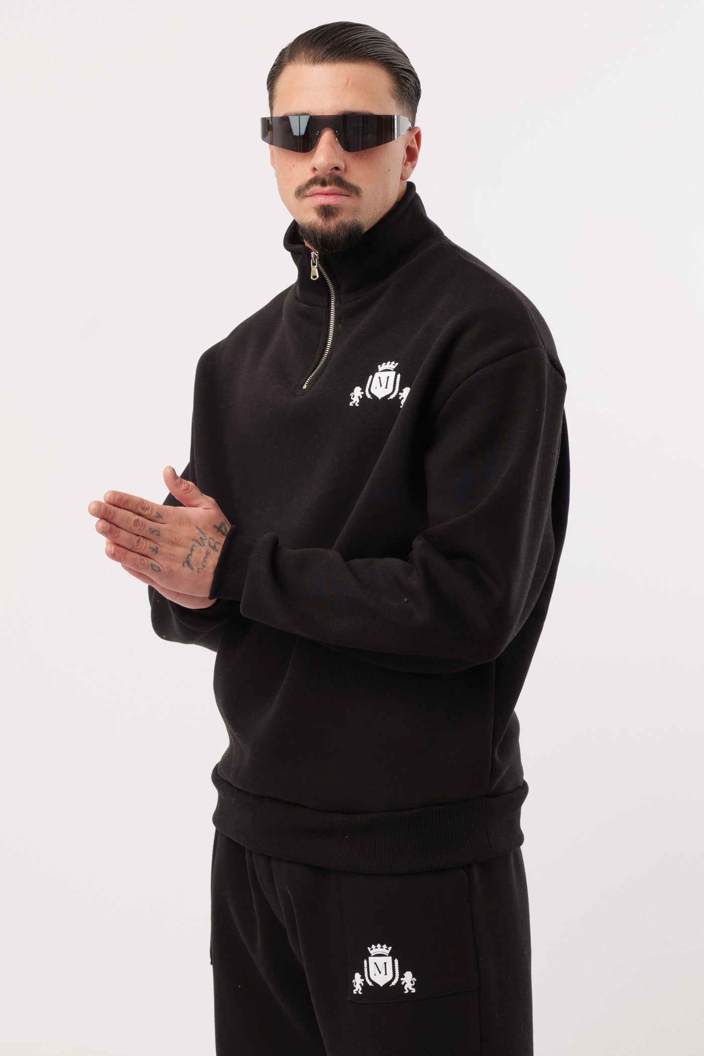 Cordset 1/4 Zip Noir