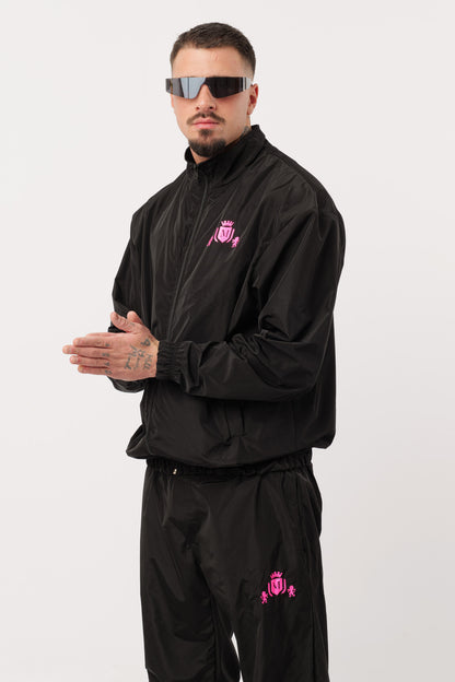 Ensemble Tech Noir Logo Fluo Rose