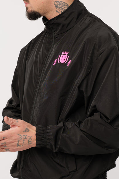 Ensemble Tech Noir Logo Fluo Rose