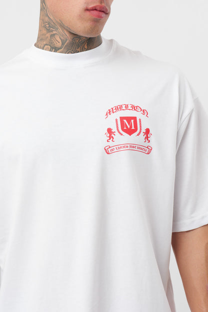 T-Shirt Monarch Bianca Red