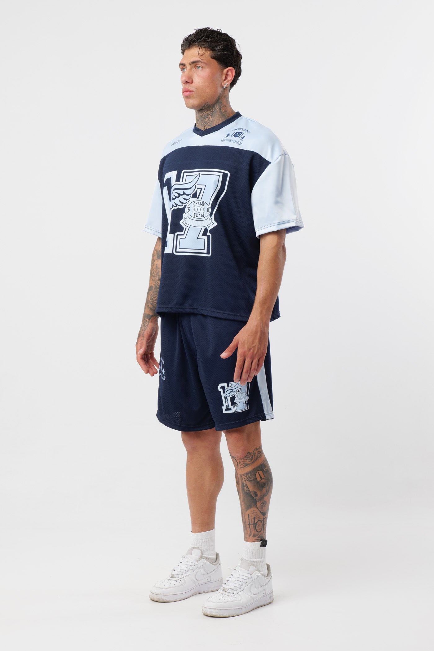T-shirt Noir avec Logo Noir