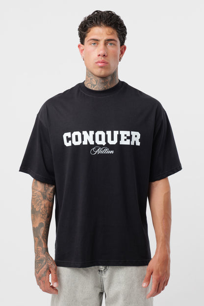 T-Shirt Conquer Nera