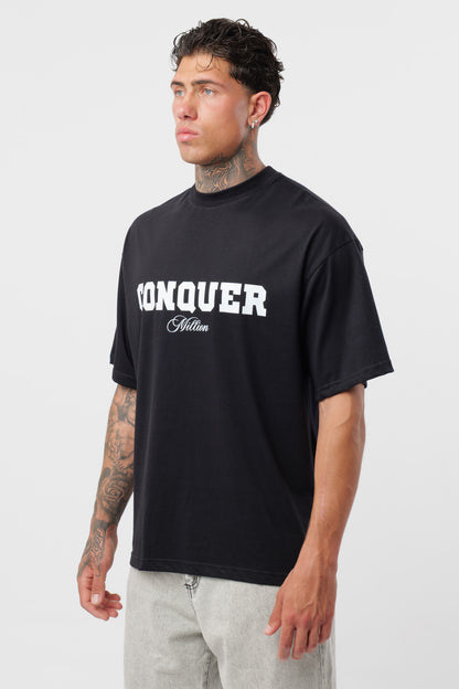 T-Shirt Conquer Nera