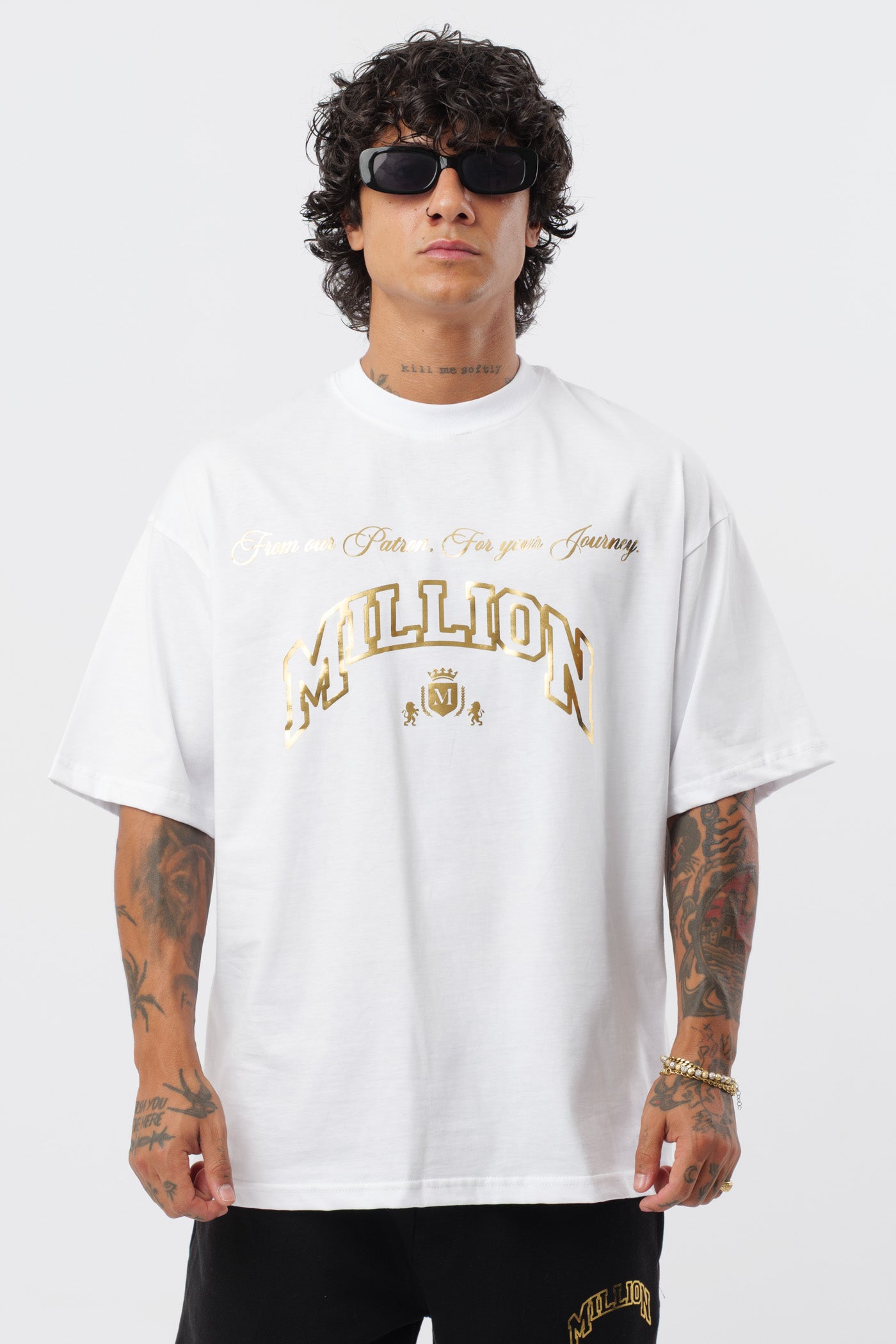 T-Shirt Bianca Gold Patron