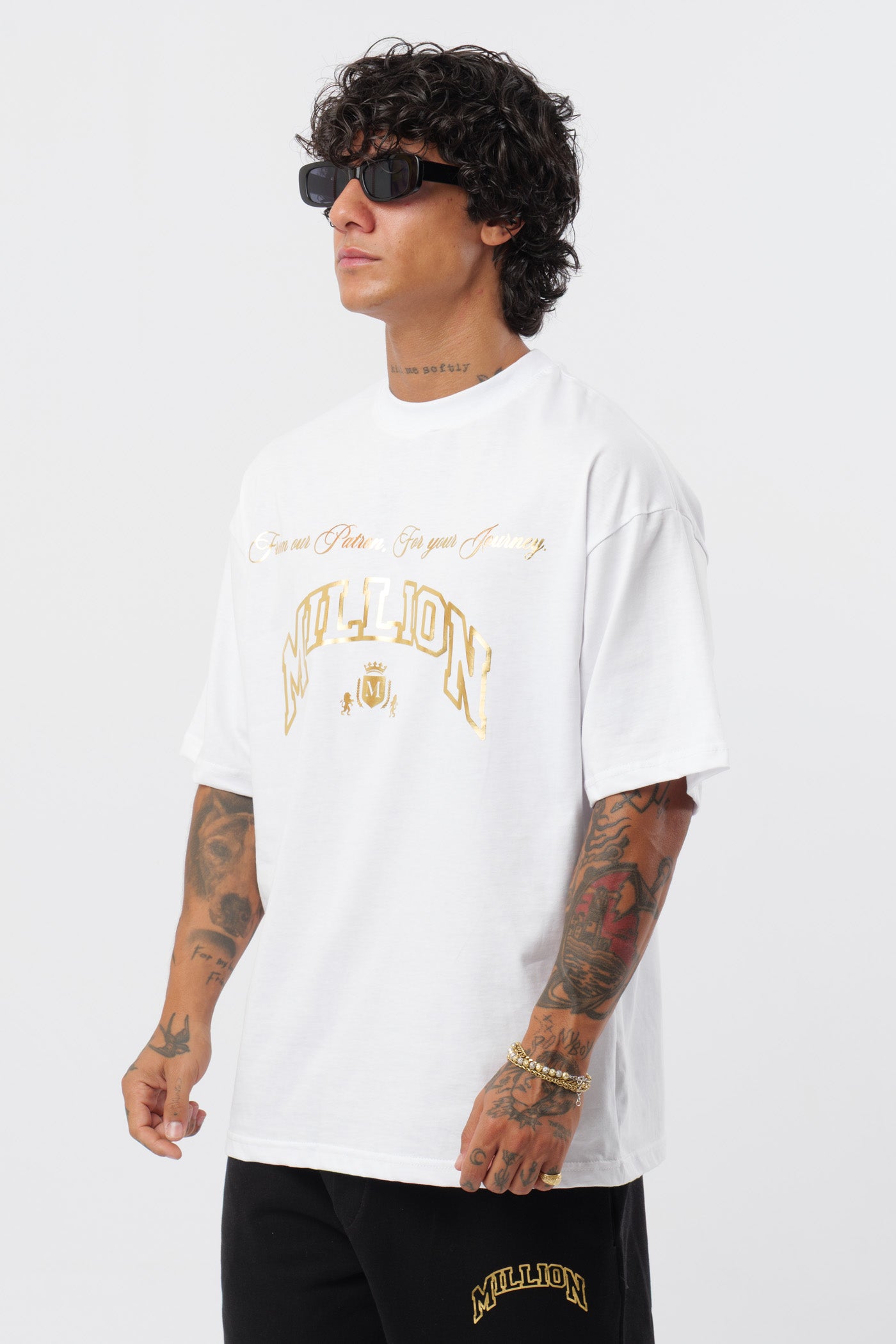 T-Shirt Bianca Gold Patron