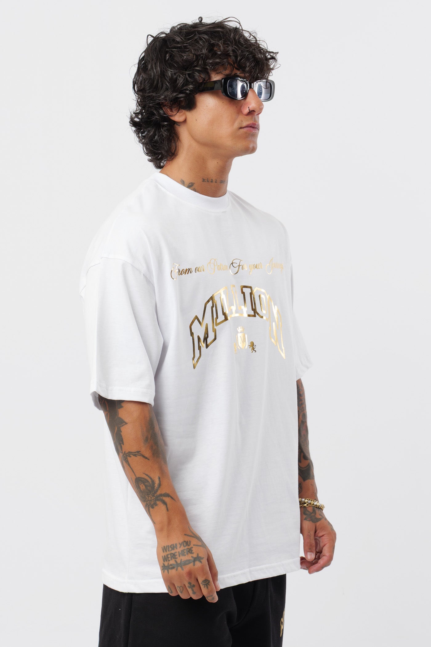 T-Shirt Bianca Gold Patron