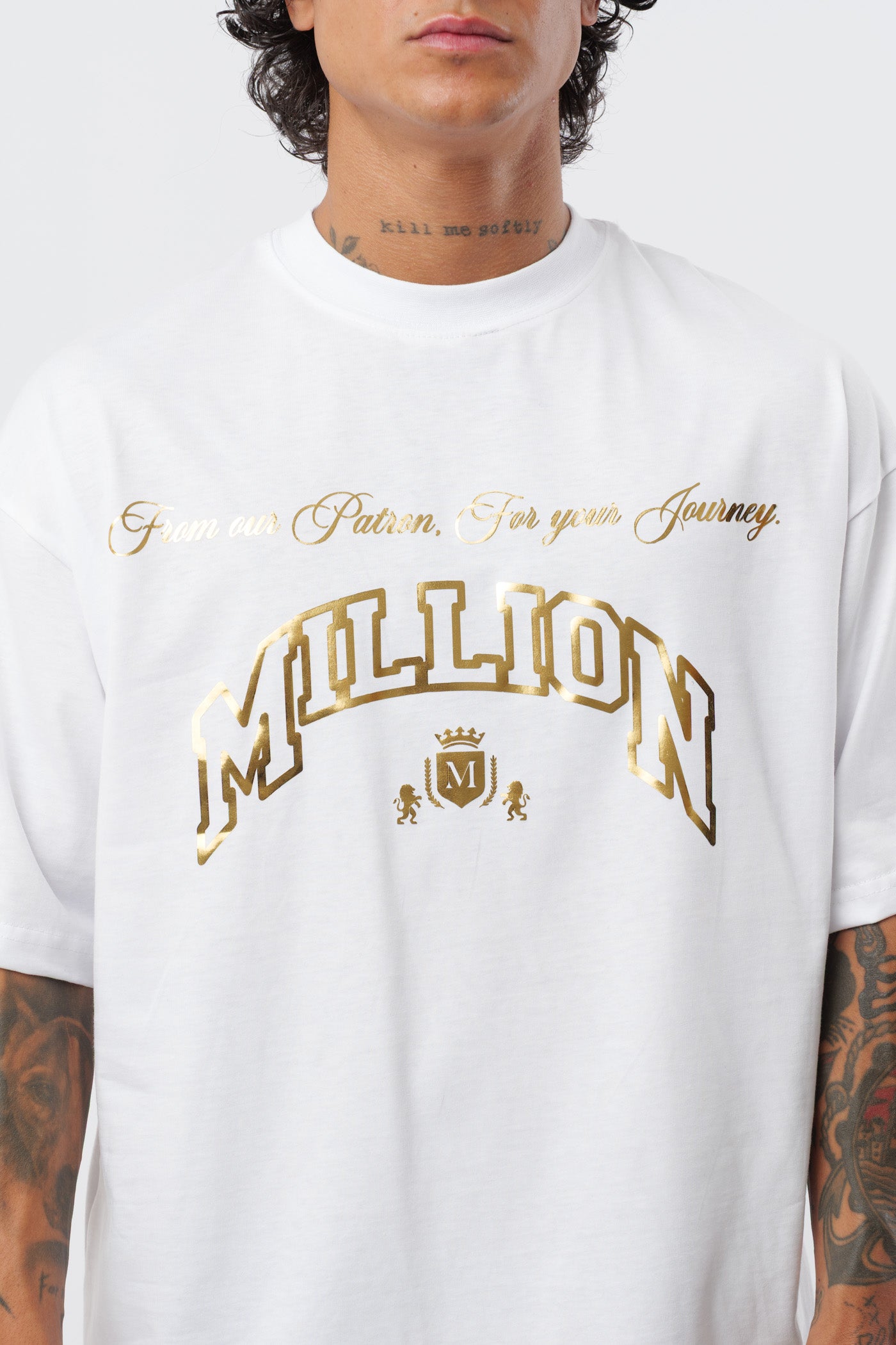 T-Shirt Bianca Gold Patron