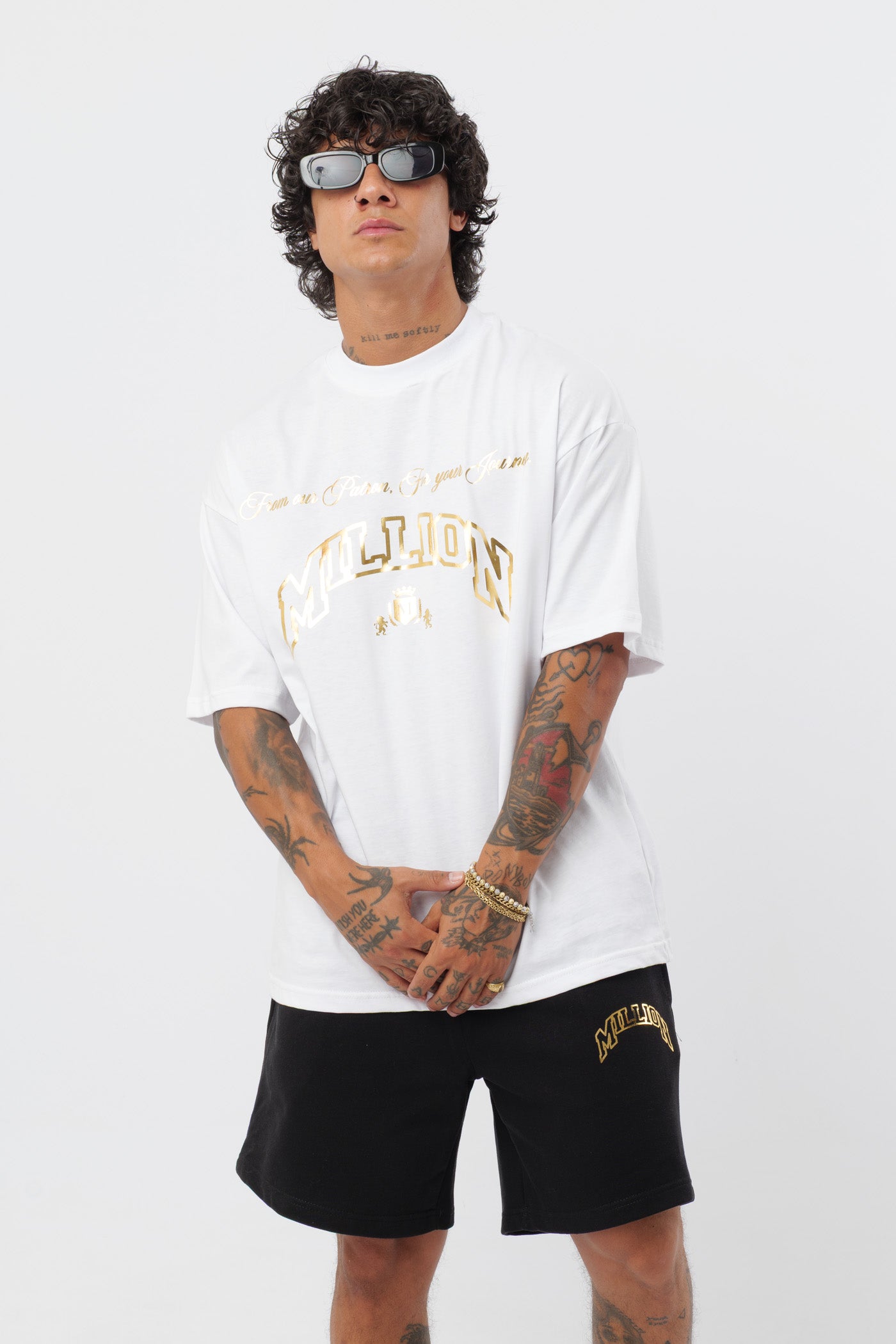 T-Shirt Bianca Gold Patron
