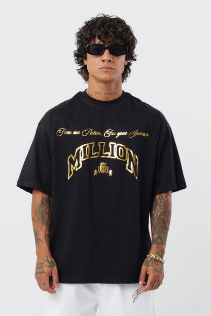 T-shirt noire Gold Patron