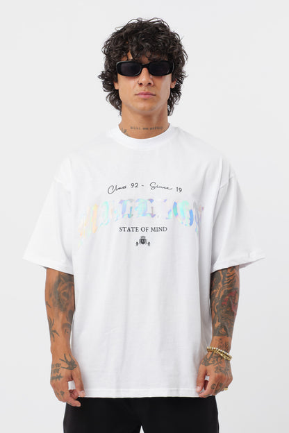 T-Shirt Bianca Holografic
