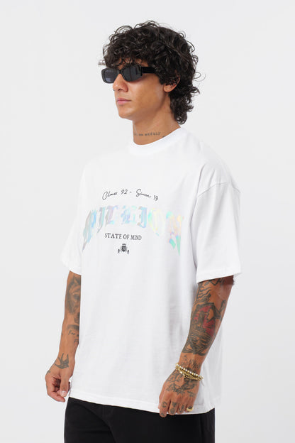 T-Shirt Bianca Holografic