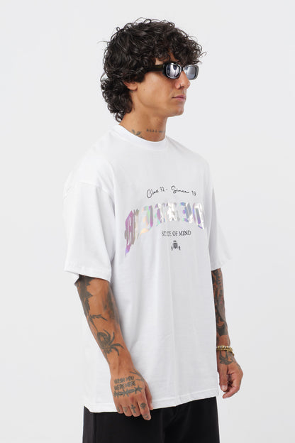 T-Shirt Bianca Holografic