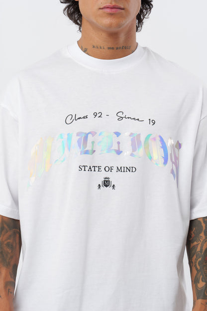 T-Shirt Bianca Holografic