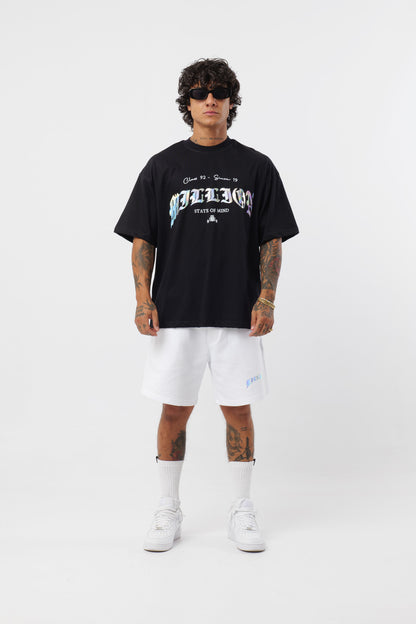 T-shirt noire holographique