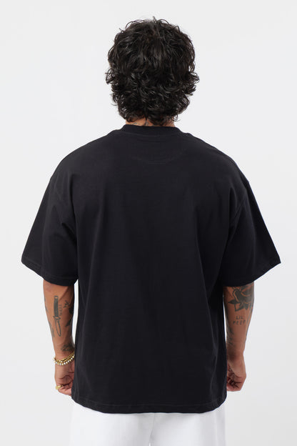 T-shirt noire holographique