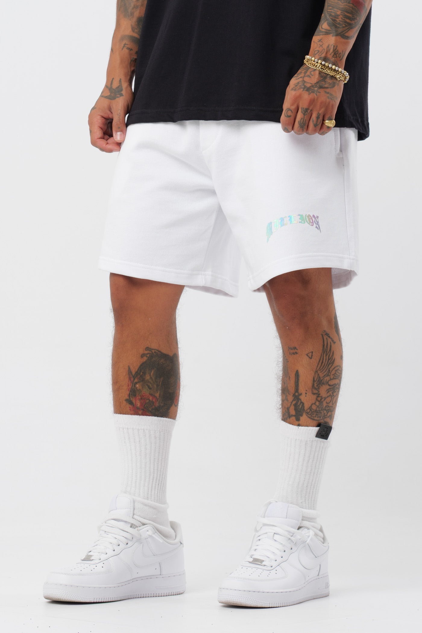 Short Holografic Bianco
