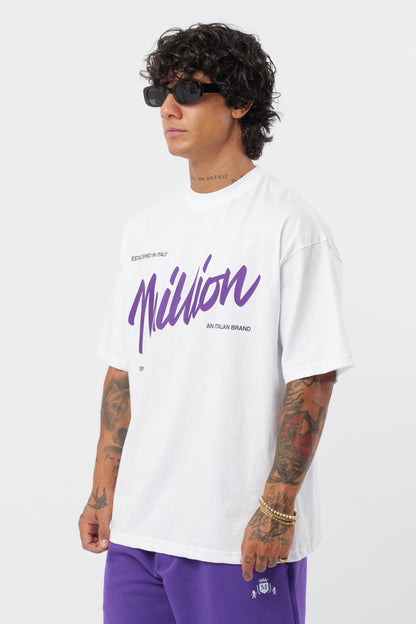 T-Shirt BabyViolet Bianco