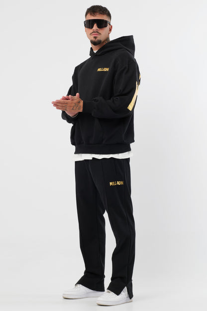 Hoodie Gold Lonely Schwarz