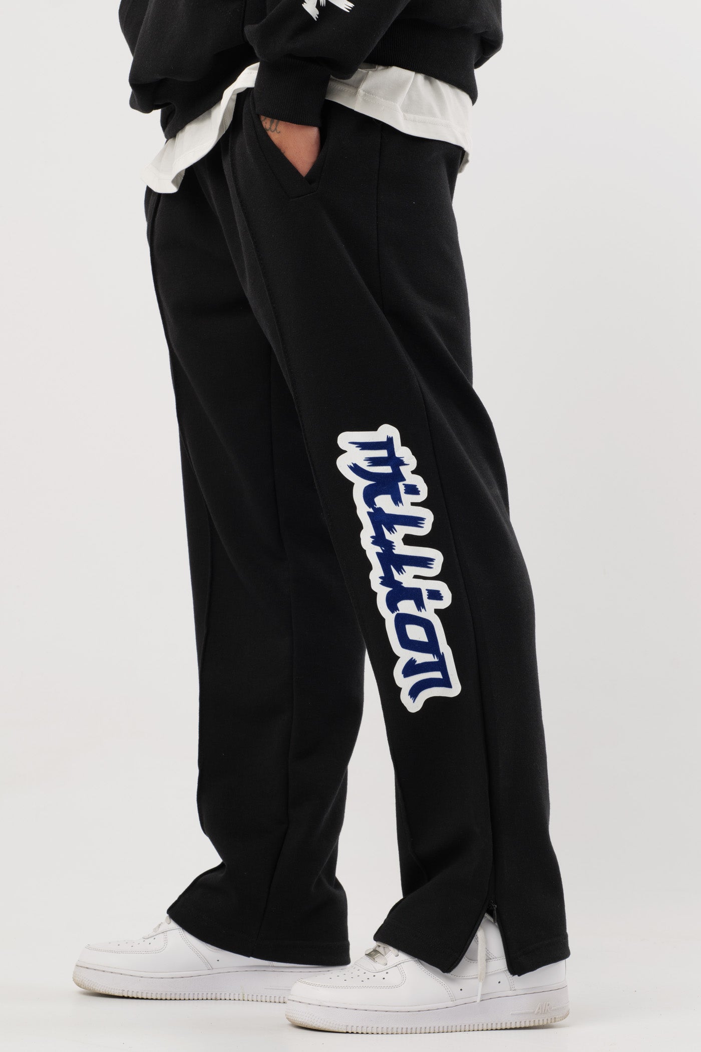 Pants con Zip 日本 Nero