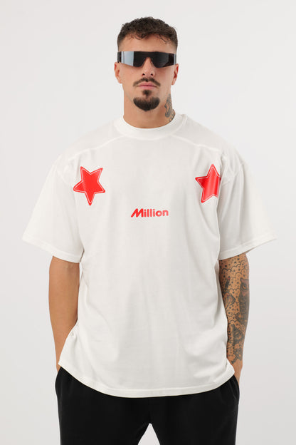 T-Shirt Red Star Bianca