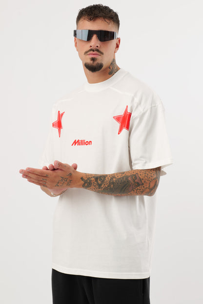 T-Shirt Red Star Bianca