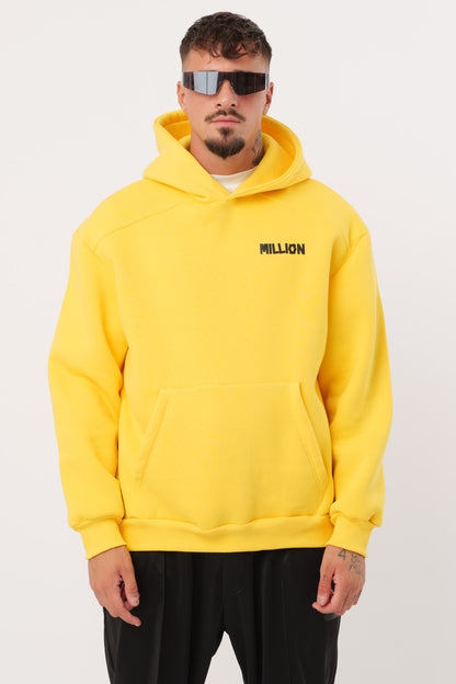 Einsamer gelber Hoodie