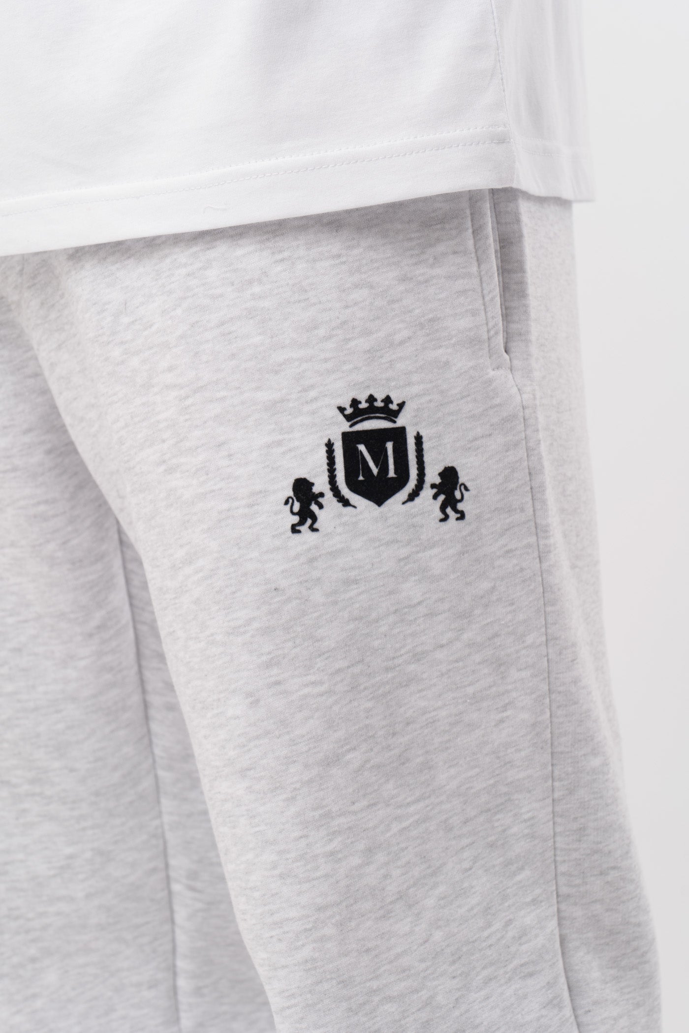 Jogginghose Logo Grau