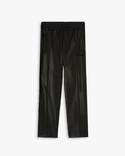 Pantalon en Acétate Noir avec Nervures