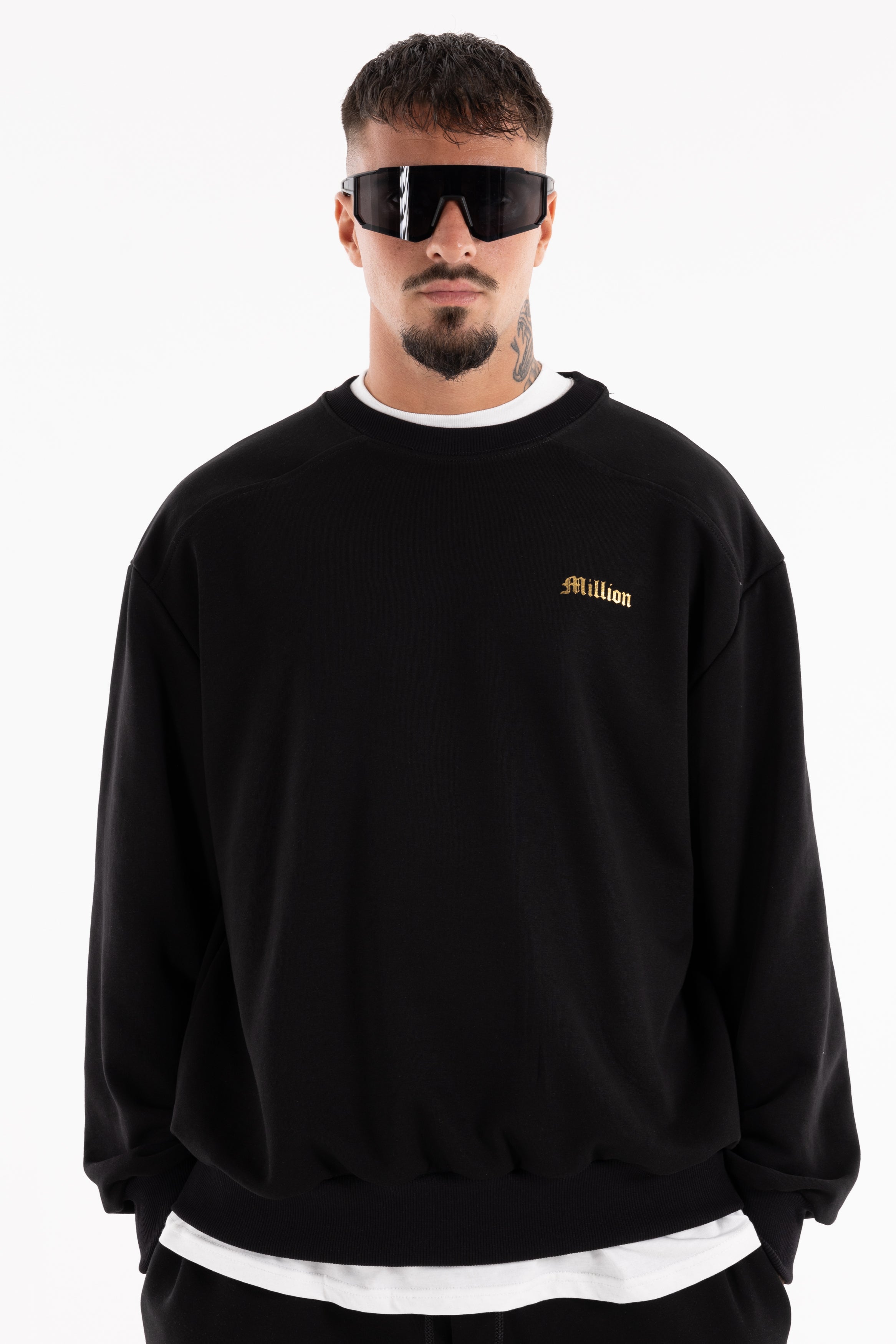 Crewneck Gold President Noir