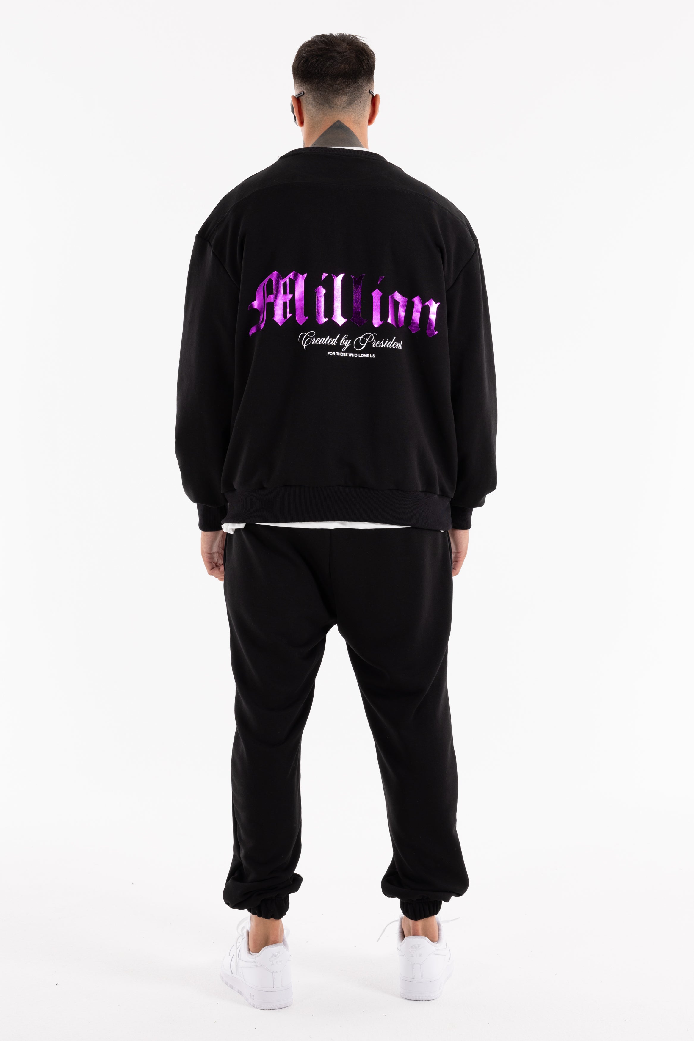 Crewneck Violet President Noir