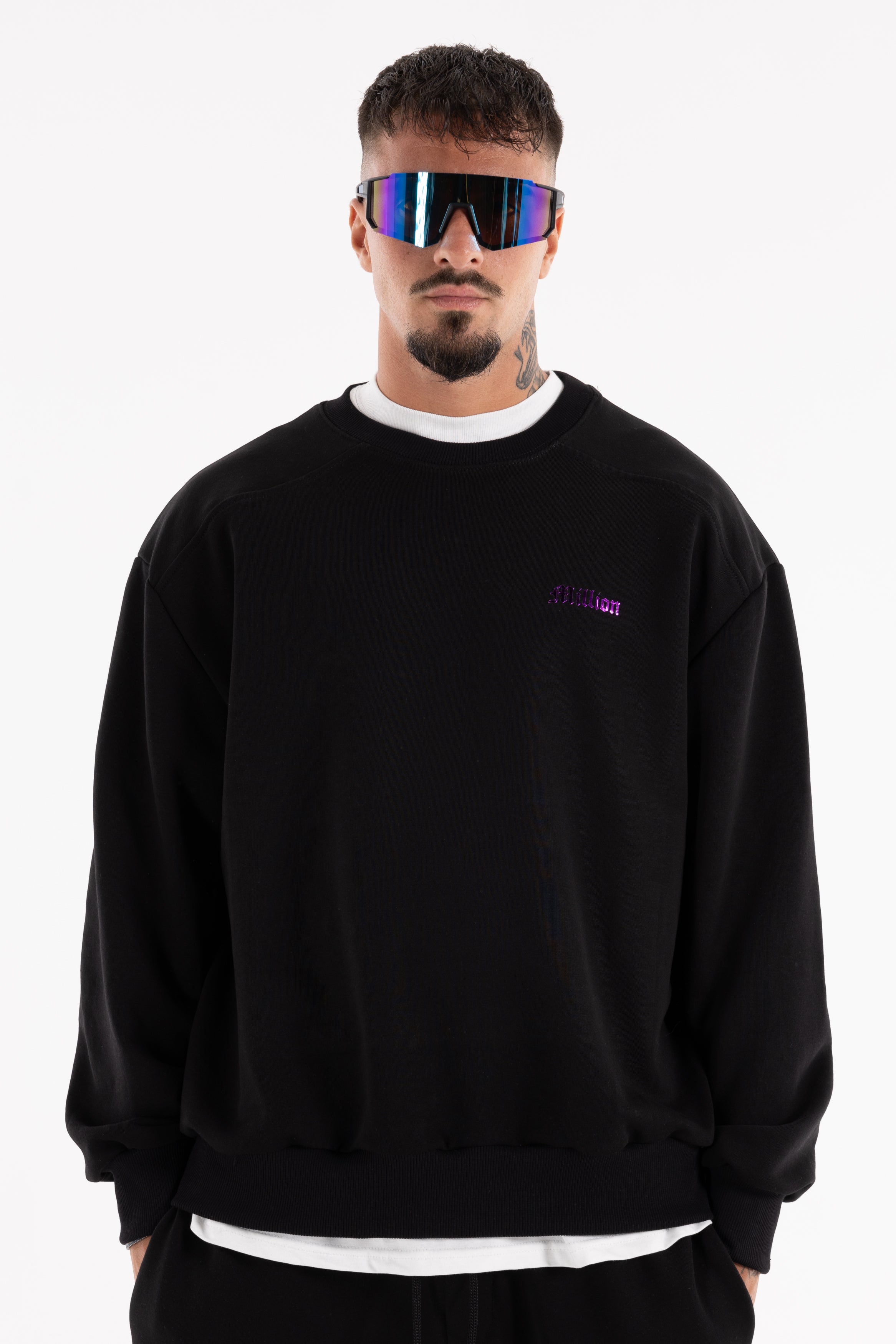 Crewneck Violet President Noir