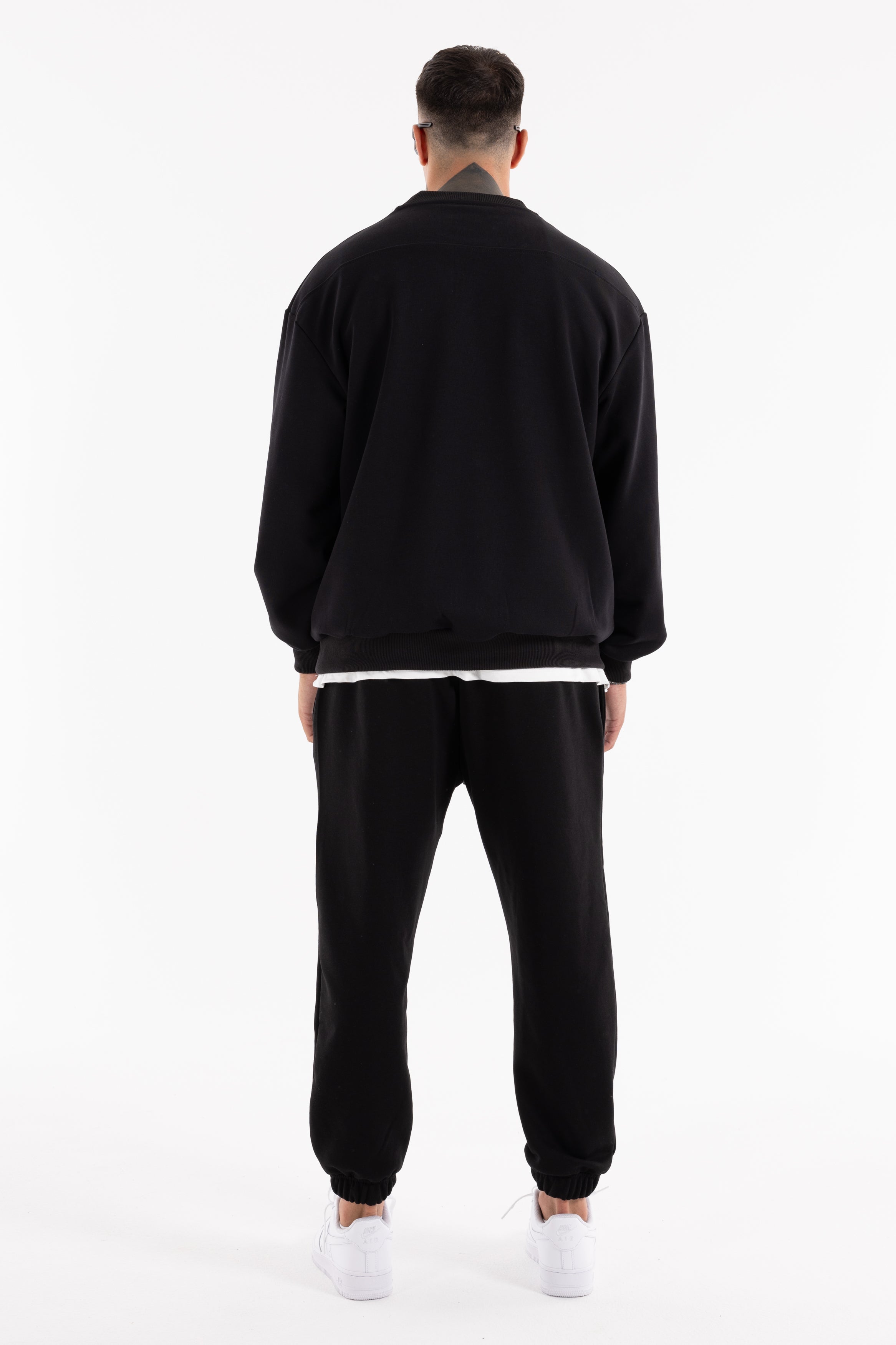 Crewneck Crystal Cortar Noir