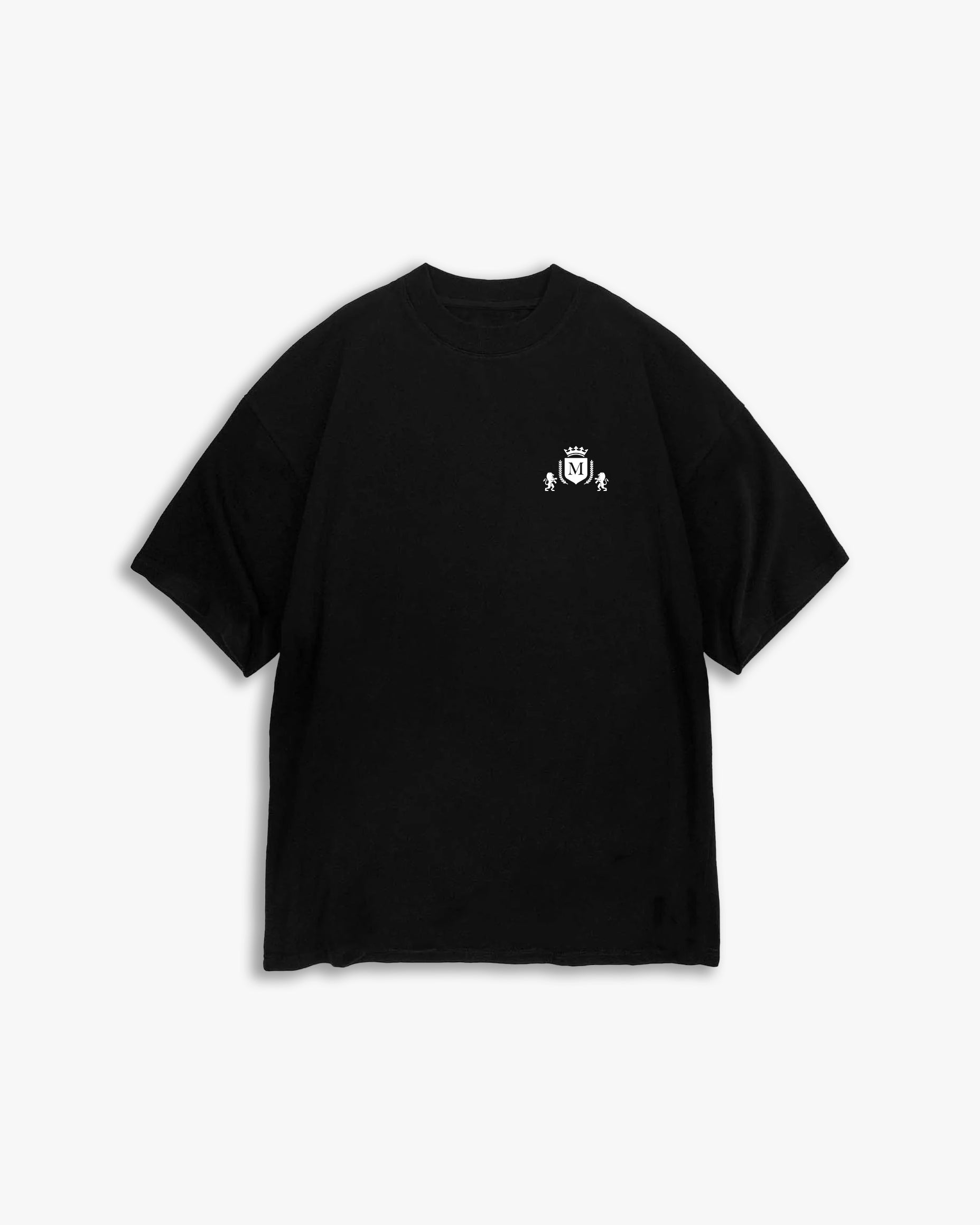 Schwarzes Logo-T-Shirt