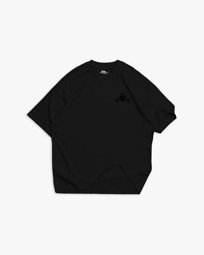 T-shirt Noir avec Logo Noir